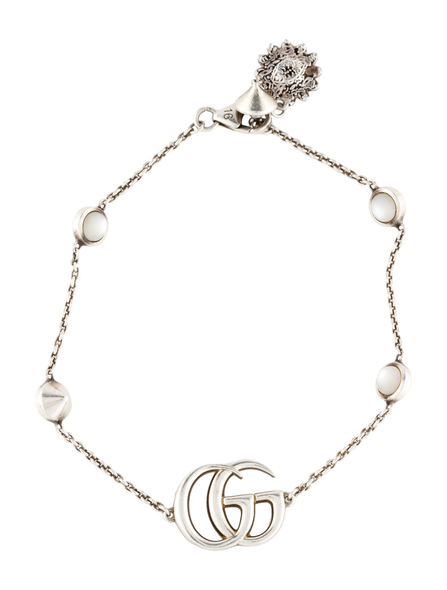 Gucci Mother of Pearl GG Marmont Bracelet